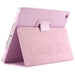 PU Leather For Apple iPad Mini 4 Smart Case Litchi Pattern Flip Matte Cover For iPad mini 4 With Stander holder