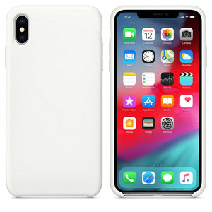 Original Silicone Phone Case for Apple iPhone X XS 7 8 Plus With Box Soft Case Cover for iPhone 6S XS Max XR 6 Plus 5 5S SE Capa
