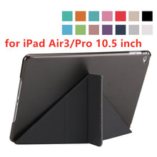 Load image into Gallery viewer, For iPad Pro 10.5 inch Case for iPad Air 3 Cover PU Leather Magic Multi-fold Hard Back Smart Case with Stand Holder