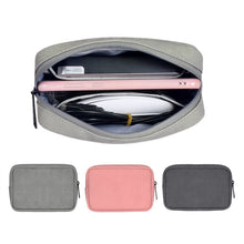 Load image into Gallery viewer, High Quality PU Laptop Power Storage Bag Multipurpose Charge Pouch Travel Organizer Power Mouse Pack for Macbook DELL Notebook