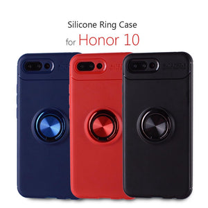 Huawei Honor 10 case silicone cover 5.84" Soft tpu case for Honor 10 coque funda capa on black ring telefon mobile phone bag